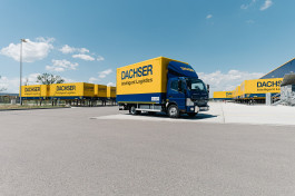 Johannes Meger - Fotograf für Werbefotos - Dachser E-Lkw Eschbach Freiburg- Werbefotografie Mittelstand 